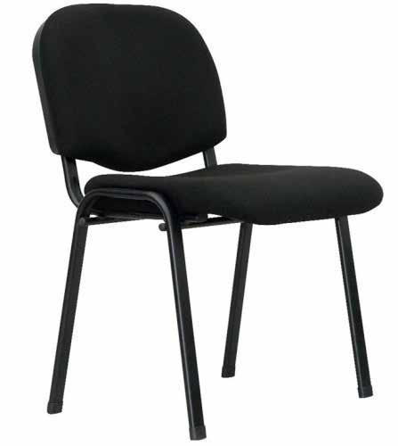 The Apollo Fabric chair features a heavy gauge tube frame with black