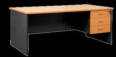 Image shown: Desk DK189 + D3 Fixed Pedestal Fixed Pedestal DF Fixed