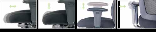 Arms Tension Adjustment Moulded Foam Seat with Mesh Back 3 lever