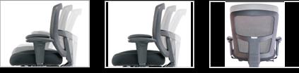 Tension Adjustment Moulded Foam Seat with Mesh Back 3 lever with Seat Slide