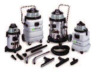 Vacuums Wet/Dry Vacuums Up to 24 Gallon Tank Capacity Wet/Dry Vacuums A full line of polyethylene and steel tank wet/dry cleaners for dirt and liquid pickup available with a variety of options