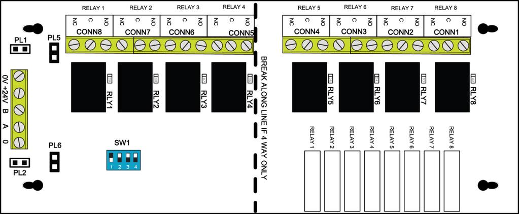 7 A-BUS (Optional) A-Bus enhances the functionality of the ZFP system by connecting peripheral PCBs which provide additional I/O and relay outputs.