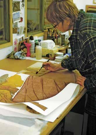 Traditional Japanese woodblock is a sensitive and beautiful print process using watercolour and rice. This ancient method produced the iconic woodblock prints from Japan s Edo Period.