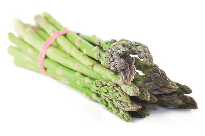 Asparagus Asparagus (Asparagus officinalis) is a member of the lily family and related to onions, leeks, and garlic.