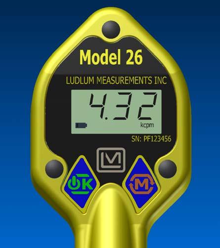 Model 26 Frisker User s Manual Section 2 button will switch the instrument to MAX mode, which will display the highest count rate detected.