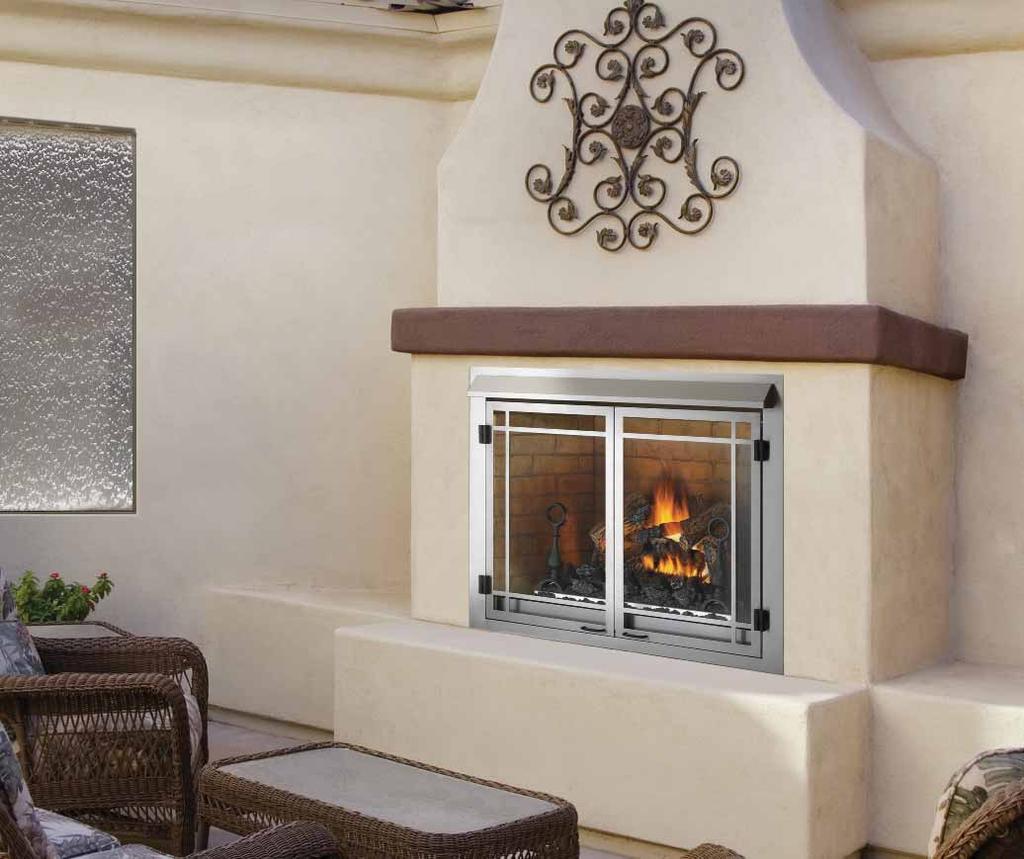 GSS42 - Installs Almost Anywhere Outdoors Picture the late evenings or crisp fall nights outside with your friends and family relaxing by the outdoor fire after dinner.