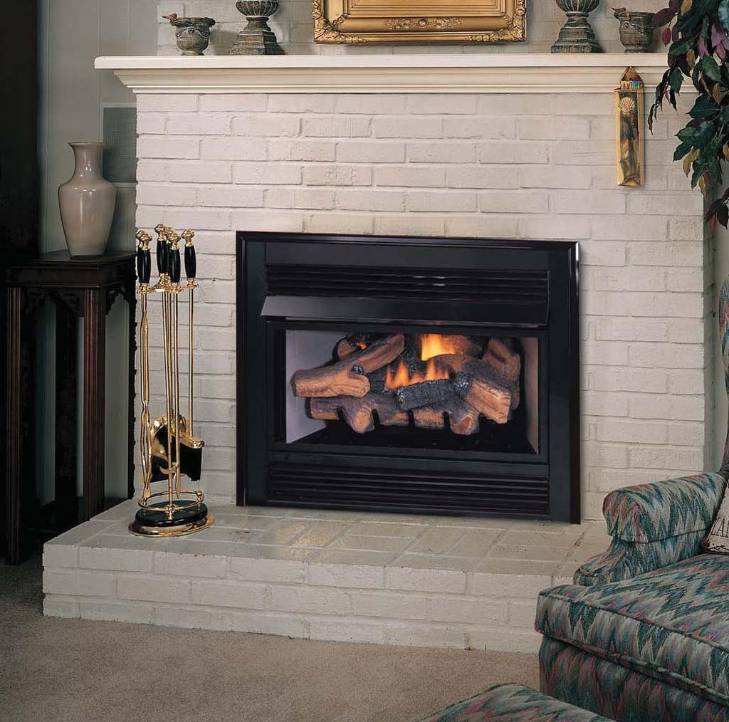 SystemsVent-Free Indoor Vent-Free Gas Fireplace FIREPLACE BEAUTY WITH THE EFFICIENCY OF VENT-FREE TECHNOLOGY!