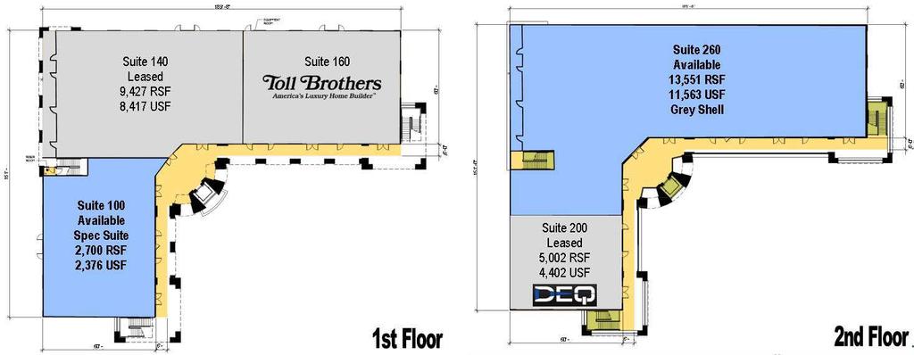 Floor Plan 6140 Brent Thurman Way - North Building 140 9,427 RSF 140 230 Leased 4,246
