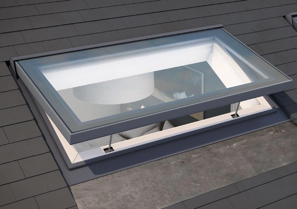 Pitchvent roof window in open vent position. Pitchvent roof window The Pitchvent is a CE marked ventilation roof window designed to be installed in pitched tiled roof applications.