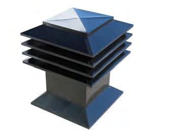 Roofs with different levels 15 cm (6 ) For good performance, the fans must always