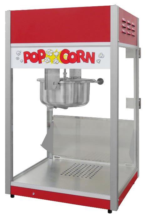 2085 01 000 Overall Econo 8 Popcorn Machine Model No.: 2388, 2388-00-002 Cabinet Exterior Front View 2 3 4 6 5 8, 9 7 1 See Kettle Assembly Section For Glass Panels, see Replacing Glass section.