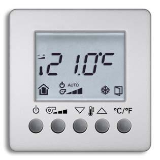 Controls for all seasons. KNX Room thermostat Fan Coil. KNX Room thermostat with touch sensor.