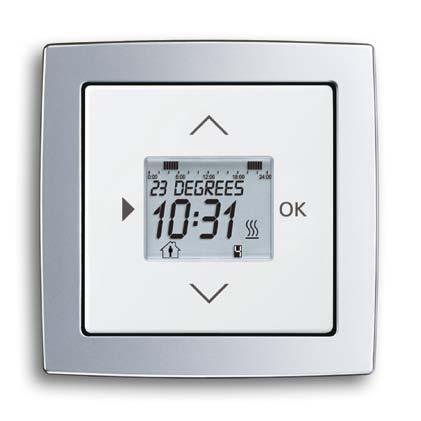 For precise and punctual warmth. The Busch-Room thermostat with timer. For heating systems and electrical floor heating (with remote sensor).