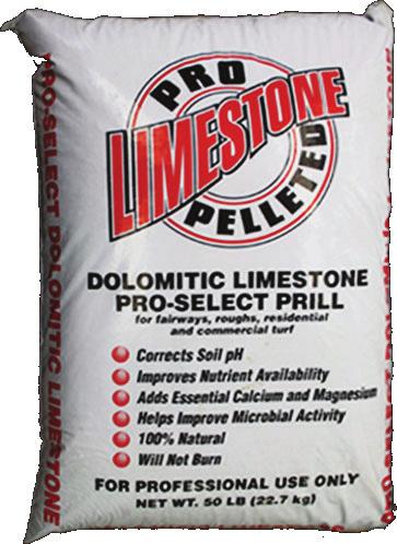 chelating agent and limestone within every pellet Pelletized Lime Improve fertilizer effectiveness Balance ph and reduce