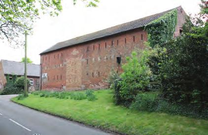 A small 18th century brick barn.