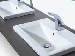 Tap hole and waste arrangements for wash basins There are four main tap hole arrangements for wash basins: One tap hole basin with monobloc mixer tap Specifically designed for