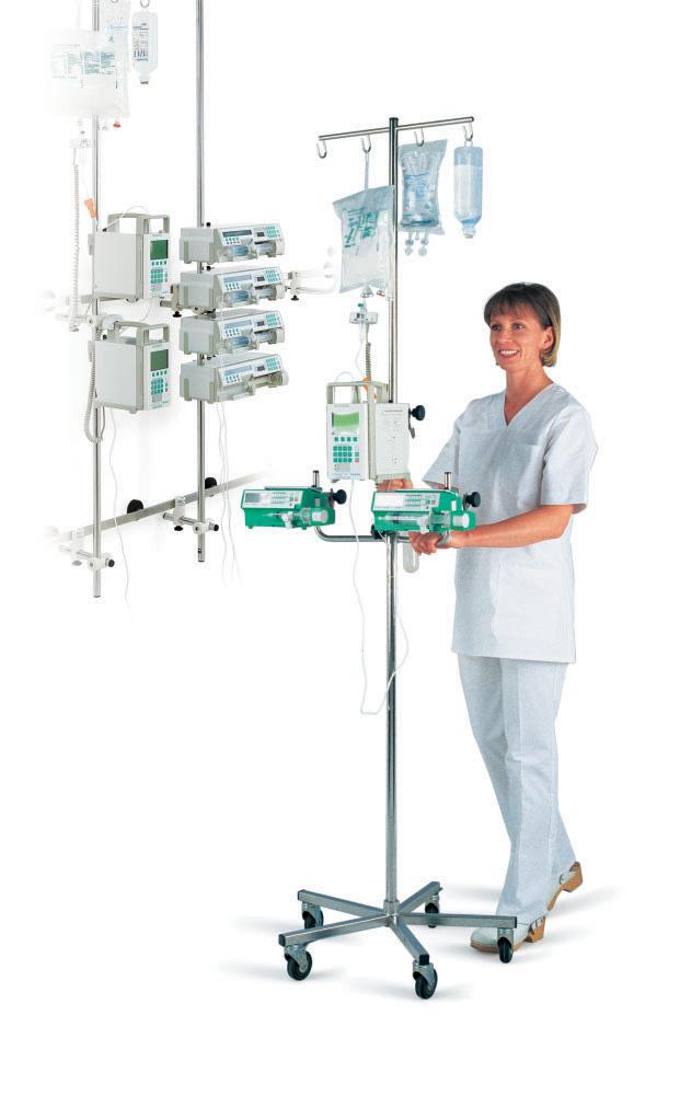 Braunostat organizer systems Customised configuration, universal adaptability Braunostat W/D systems are easily adapted to conventional ward equipment like stands, rails or ceiling units.