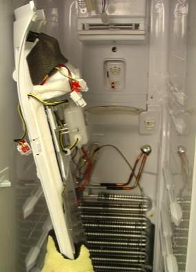 Accessing Freezer Evaporator Failure of the Defrost