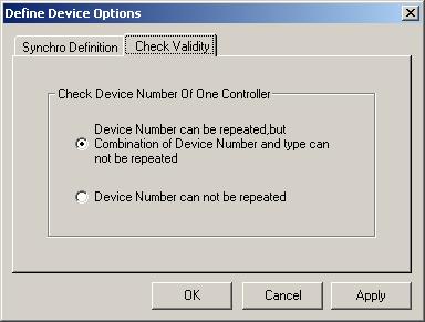 as XXX-XXX to be modified. Two user codes can be the same as long as they are of different device type, but this has to be set accordingly through Tools/Options menu (See Fig. 4.26).