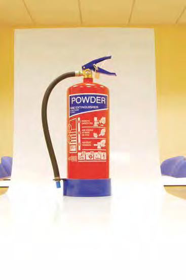 THIS UNIQUE COLOUR CODING HELPS: Easy identification of contents Identify extinguishers from any angle Identify extinguishers from
