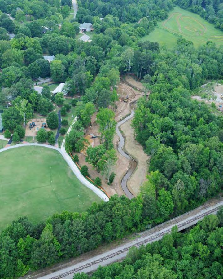 Project Benefits Improved access to floodplain Moved stream away from park facilities Enlarged park area and provides new amenity for patrons