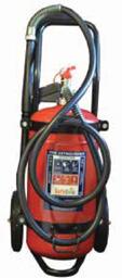 Trolley Fire Extinguishers 25kg DCP TROLLEY UNIT 50kg DCP TROLLEY UNIT This 25kg DCP unit can reach 7m when fighting a fire where access is limited.