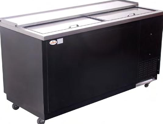 RENTAL EQUIPMENT TRADE SHOW & EVENTS F2 Chiller REFRIGERATED Modern, state-of-the-art styling Wear resistant black vinyl coated steel exterior with all stainless steel countertop and slide lids for