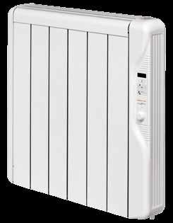THERMAL INERTIA RADIATORS RXE RANGE Digital control with prograer Technical features Flat lockable keyboard for easy cleaning. Built-in electronic ambient thermostat ± 0,1 0 C.