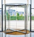 An automatic sliding door arrangement is particularly beneficial and its use can make it possible to reduce the length of any entrance lobby.