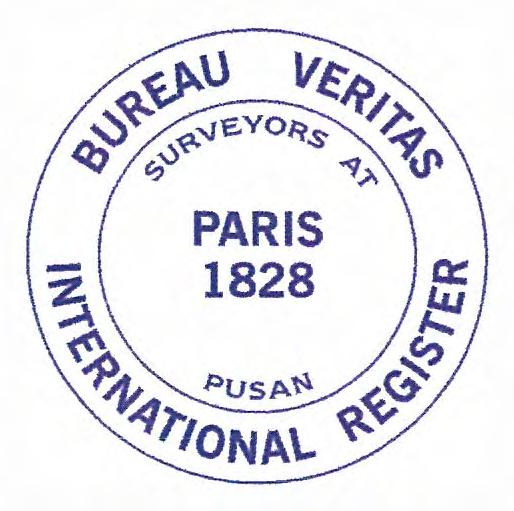 BUREAU VERITAS, notified body number 0062, has considered that the quality system operated was satisfying the applic ble requirements of the Marine Equipment Directive 96/98/EC as amended.