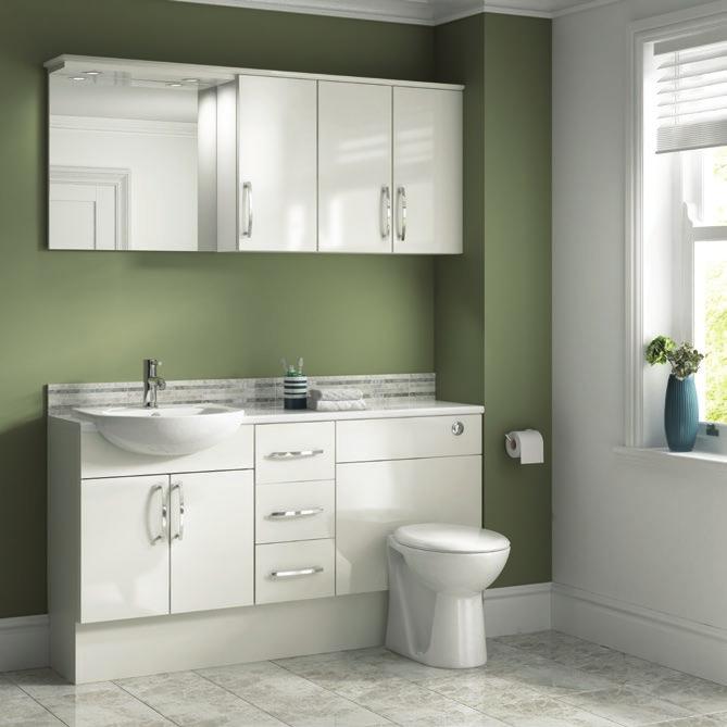 Bathroom Furniture Seville Fitted Furniture Bathroom Furniture & Accessories 10 11 1 2 7 5 9 Excludes 199702 1. 223246 600mm WC Unit & Concealed Cistern 154.99 116.24 2.