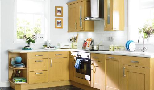 New lower prices on all kitchens 982 737 * I.T. Kitchen Oak Style Shaker 1062 850 * I.T. kitchen Gloss White Slab 981 830 * I.T. kitchen Ivory Classic 2615 2150 * kitchen Carisbrooke Taupe *8-unit example.