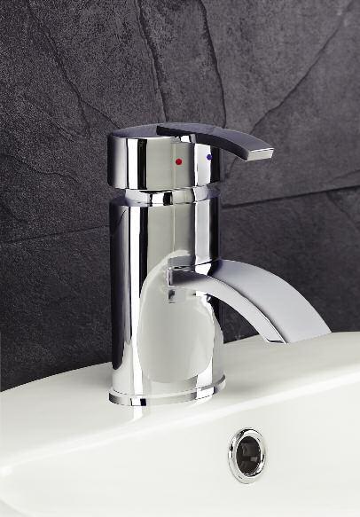 with push button waste ARI305 159 taps ARINA The smooth curved lines of
