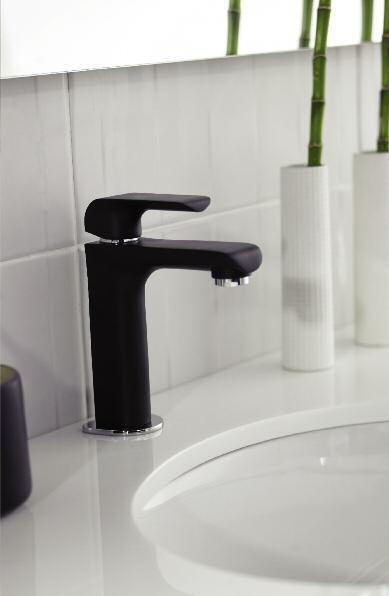 without waste HER715 156 HERO BLACK The perfect match to the contemporary Hero Black showers.