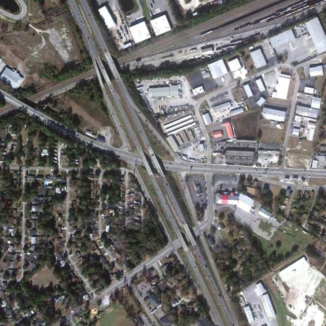 Exhibit 3-5: I-526 Interchanges with Leeds Avenue (left) and Paul Cantrell Boulevard (right) Exhibit 3-4: I-526 Interchange with Dorchester Road/Paramount Drive I-526 & Sam Rittenberg