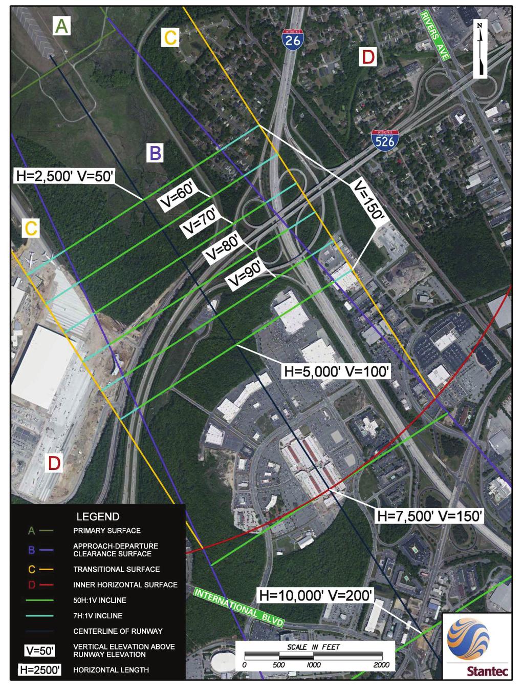 Exhibit 3-8: Charleston International Airport Imaginary Surfaces 3.4 Adjacent Utilities There are nine different utility providers located within the project area.
