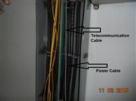 11 Feb 2015 Power and telecommunication or antenna cables are led in separately. Power and telecommunication or antenna cables are not routed separately. Location: 4th Floor, Beside the MDB-01.