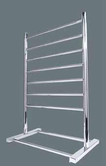 Free Standing Easy 3 Step Installation THE FREE STANDING TOWEL RAIL has round vertical and horizontal bars and is ideal if you don t have the wall space for a standard rail.