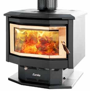 Eureka Duet The Eureka Duet has been designed to provide maximum exposure to the flames dancing within the woodheater through its 'twin' panoramic bayview glass doors.