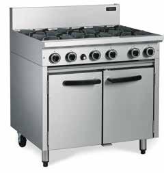 Gas Range Static Oven 600 / 900mm As the centrepiece of any kitchen the oven range needs to be a durable, dependable and adaptable workhorse.