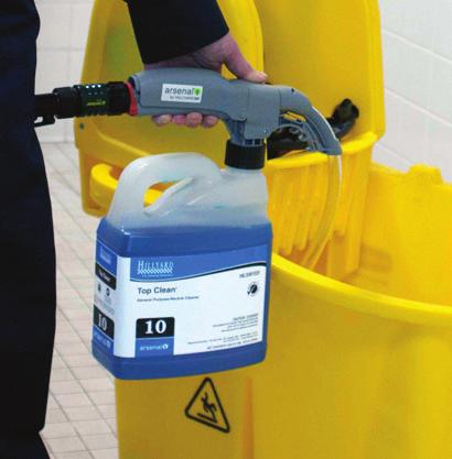 Custodians using the glug-glug method can mix products either too strong or too weak.