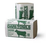 Dari-Towls Single-use Wausau Paper Dari-Towls protect profits by helping control the spread of infectious mastitis.