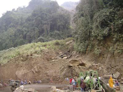 at Sonapur Landslide
