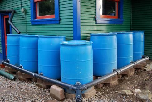 On average, one rain barrel will fill up with