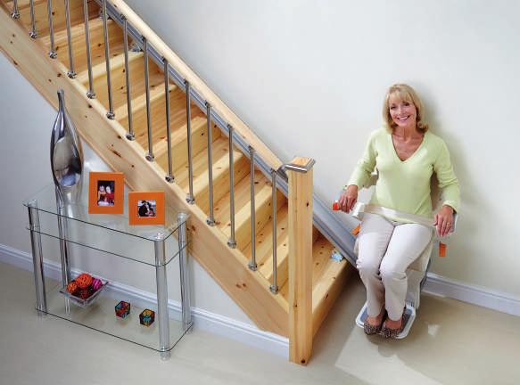 Top quality in all respects make the Handicare stairlift a valuable asset for independence around the home. Many satisfied users experience that every day.