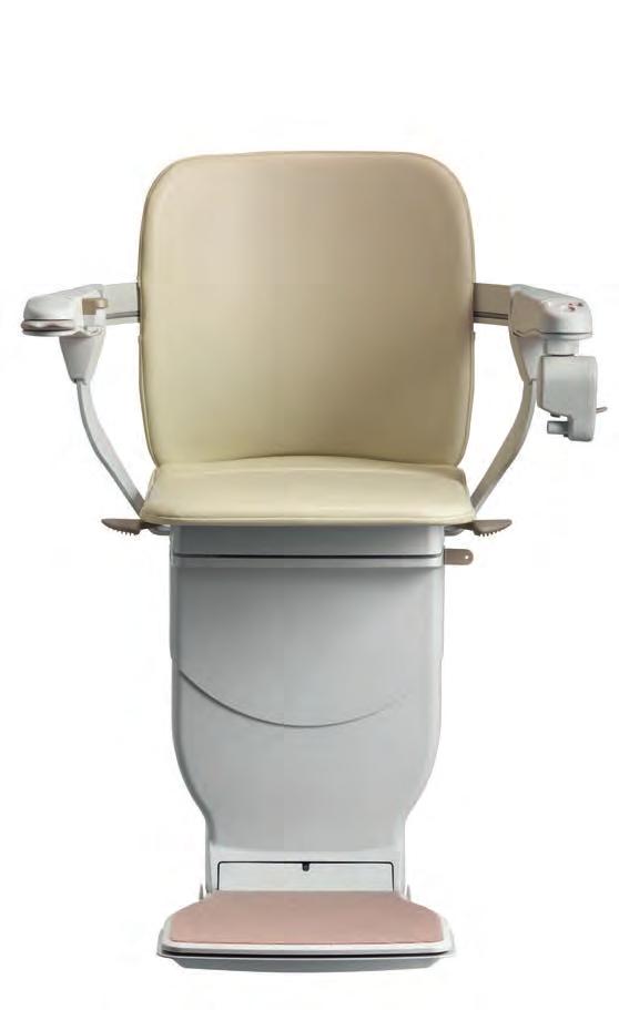 Swivel seat Using the levers enables you to swivel the seat easily, making it simpler to get off the chair.