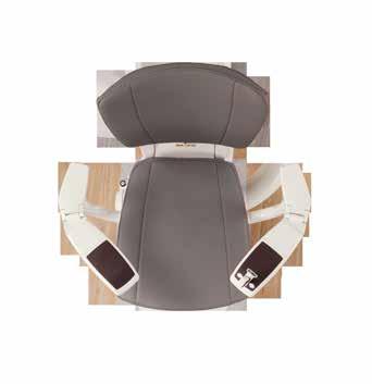 HomeGlide Stairlift 9 Powered Swivel Seat and Adjustable Seat Height The