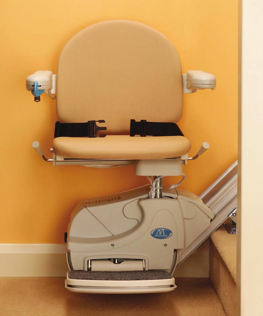 Simplicity Straight Stairlift If you do not require powered options, and you have a straight staircase, the Simplicity offers you a safe and cost effective way to overcome the challenge of climbing