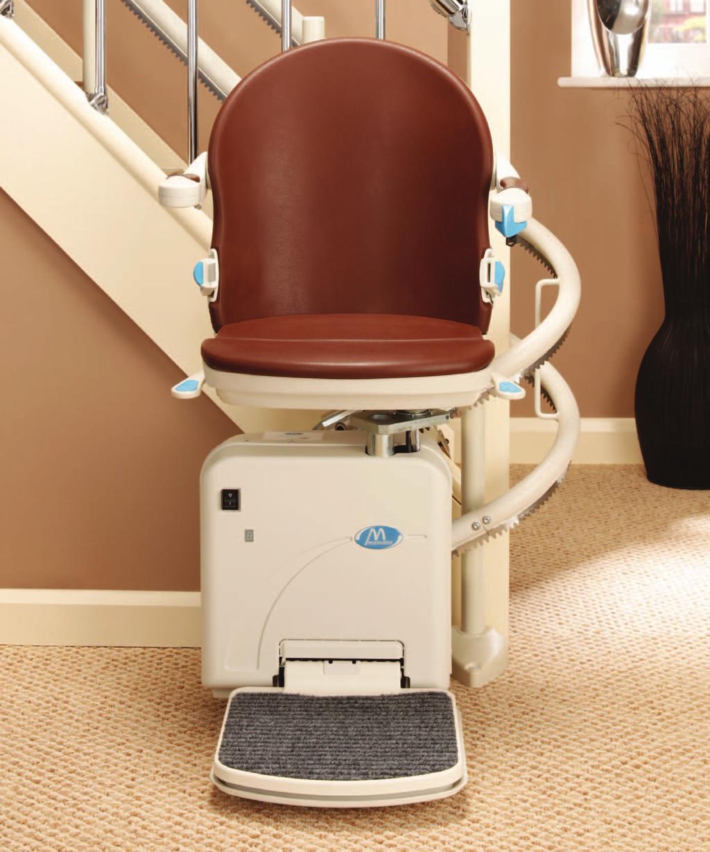 Minivator 2000 Curved Stairlift The Minivator 2000 curved track system is tailored to your individual staircase, ensuring the best fit possible.