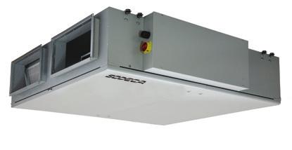 Broad access for maintenance from underneath the machine. Tray for collecting condensation with drainage. PRV 3.0 control functions incorporated: Free cooling function with motorised BY-PASS.